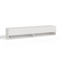 HÄNGELOWBOARD Halmstad - Weiß, Holzwerkstoff (160/30/31cm) - [en.casa]