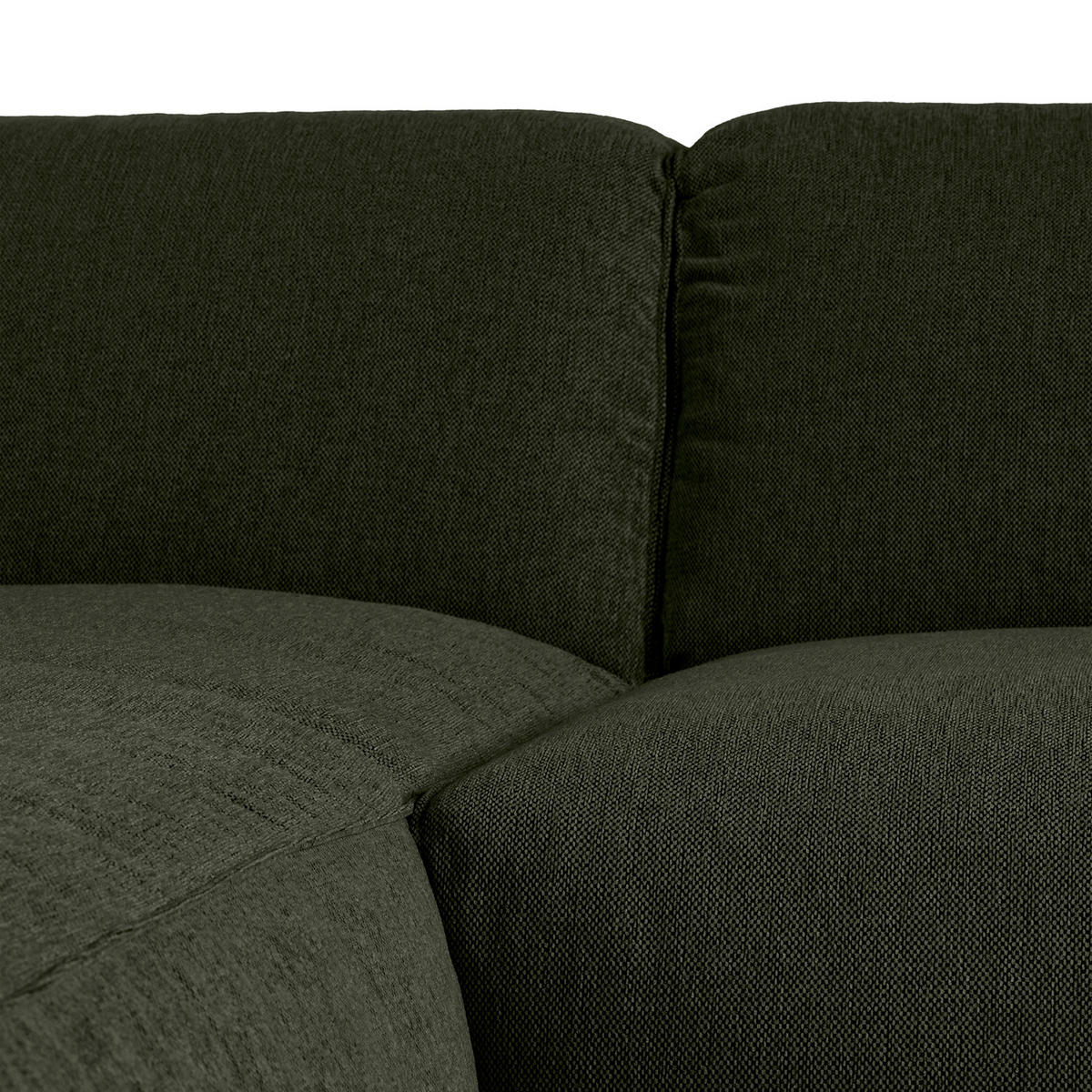 3-SITZER ECKSOFA mit Recamiere - Schwarz/Grau, Kunststoff/Textil (295/231cm) - home24