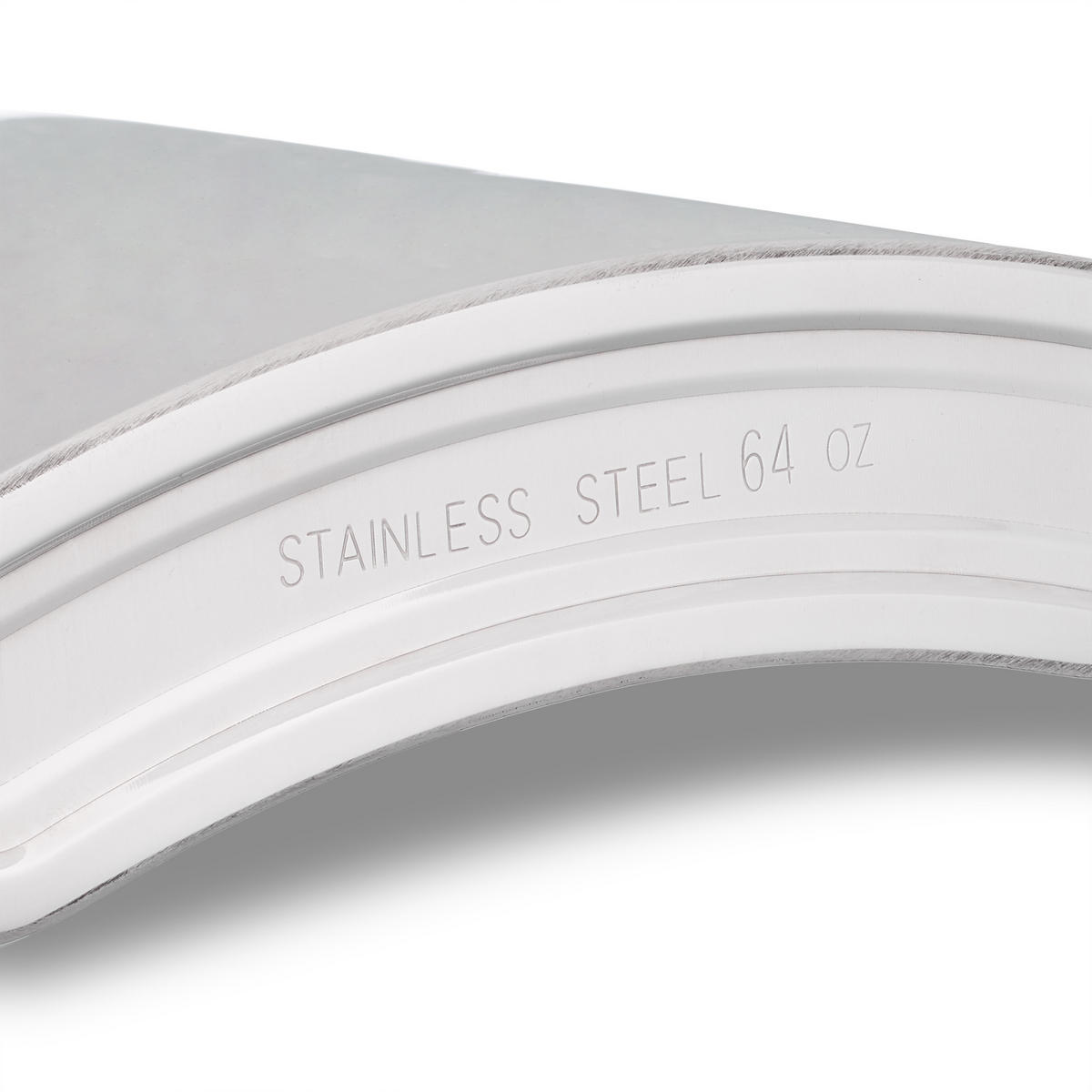 FLACHMANN XXL - Silberfarben, Metall (18/29/5cm) - Relaxdays