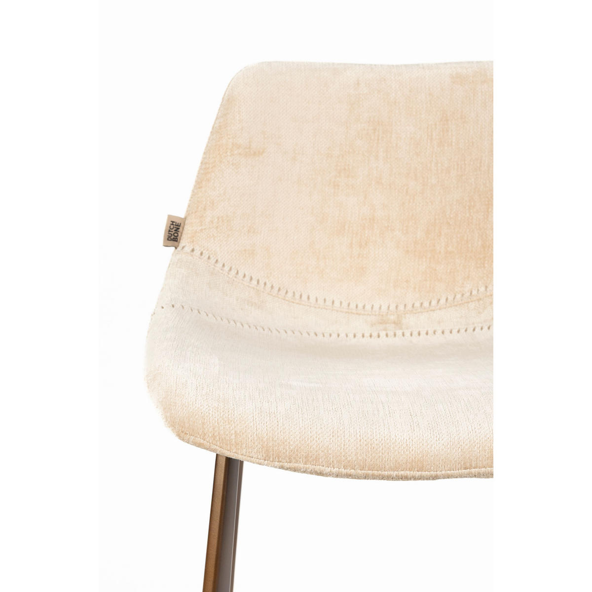 BARHOCKER Franky Rückenlehne 65 cm Beige - 2 er Set - Beige, Kunststoff (45/91/52cm) - Dutchbone