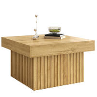 COUCHTISCH 79/79 cm in Natur aus MDF und Spanplatte – pflegeleicht und stabil - Naturfarben, Holzwerkstoff (79/79/46cm) - BEAOK