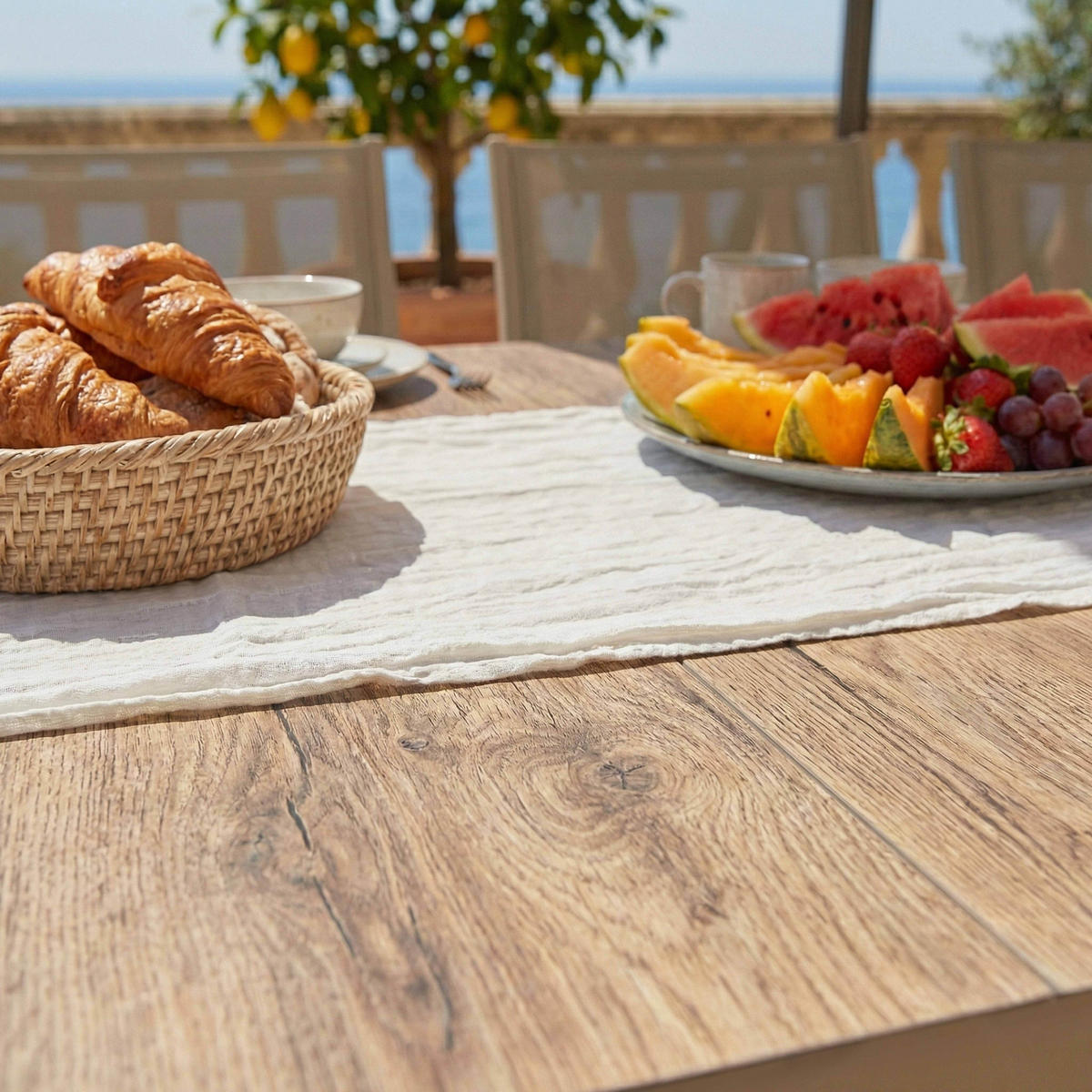 GARTENSET 11-tlg., Beige - Beige, Metall - Oviala