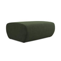 POUF Strukturstoff Stoff Grün - Schwarz/Olivgrün, Kunststoff/Textil (102/40/62cm) - Makamii