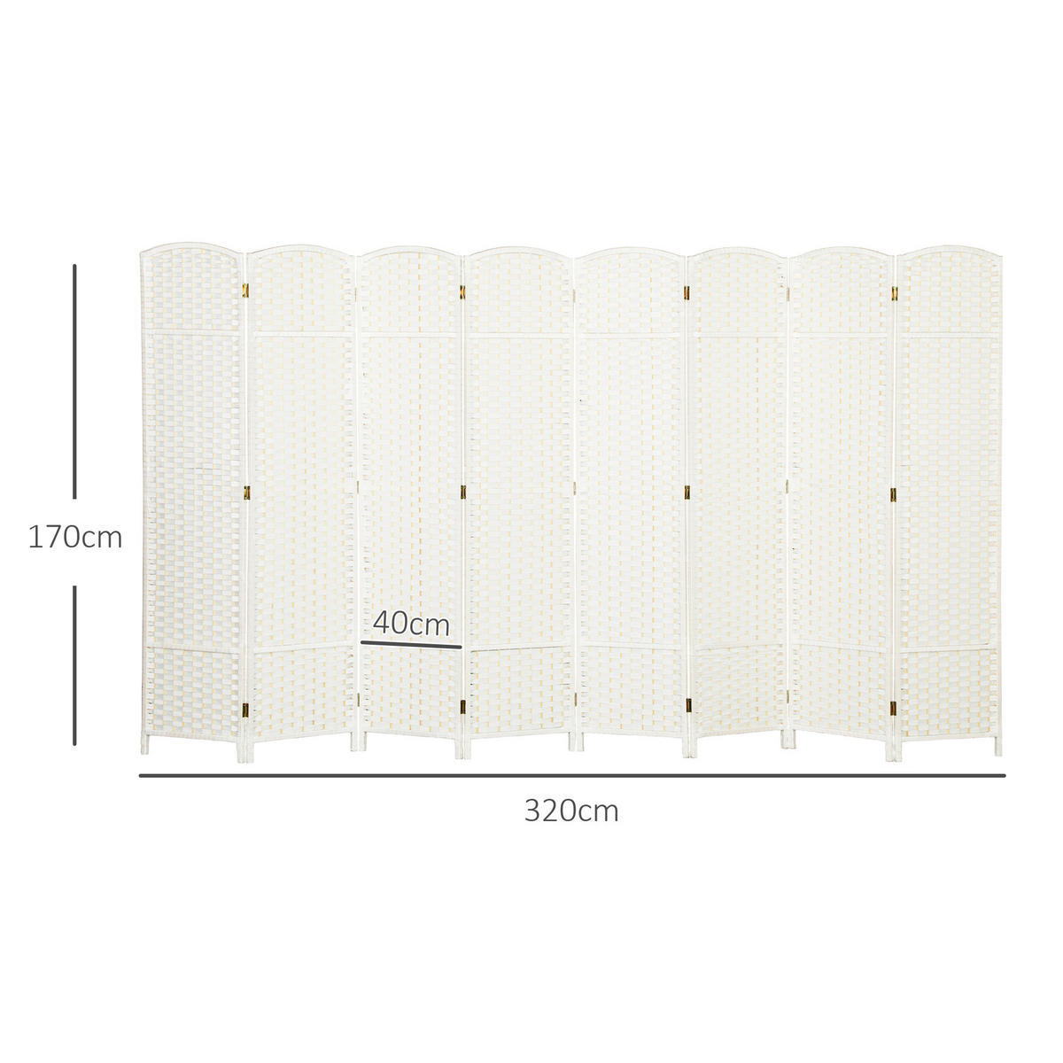 BÍLÉ polypropylenové síto - bílá, plast (1.6/170cm) - HOMCOM
