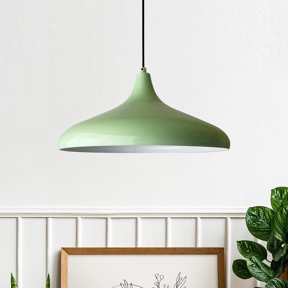 PENDELLEUCHTE Champion 35/20 - Mintgrün, Metall (35/20cm) - Bamyum