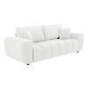 SOFA 3-Sitzer, Weiß - Weiß, Textil (100/90/238cm) - Oviala