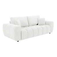SOFA 3-Sitzer, Weiß - Weiß, Textil (100/90/238cm) - Oviala