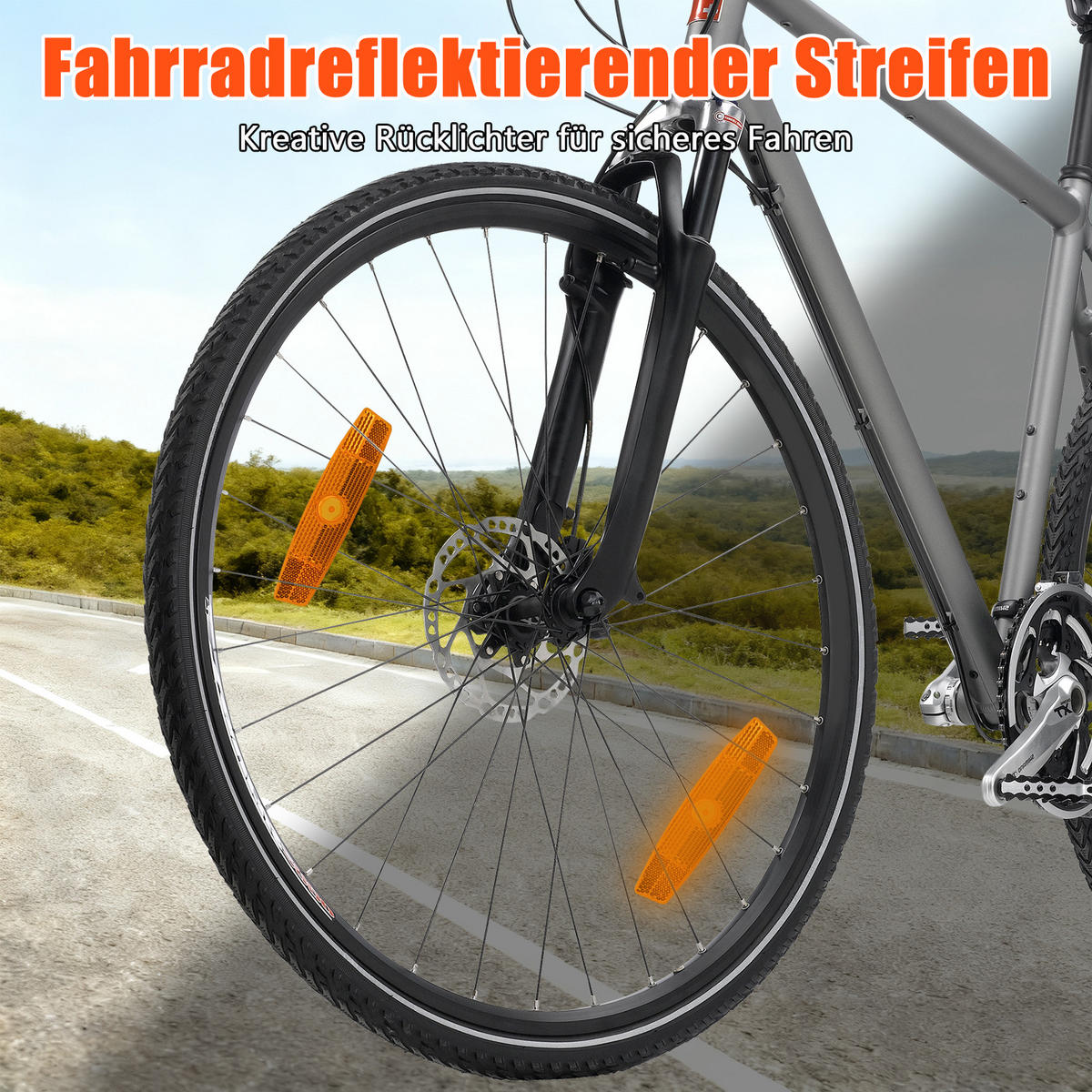 FAHRRADZUBEHÖR Set 8in1, Sattel, LED-Licht, Handyhalter & Werkzeug - Schwarz, Textil (25/10/20cm)