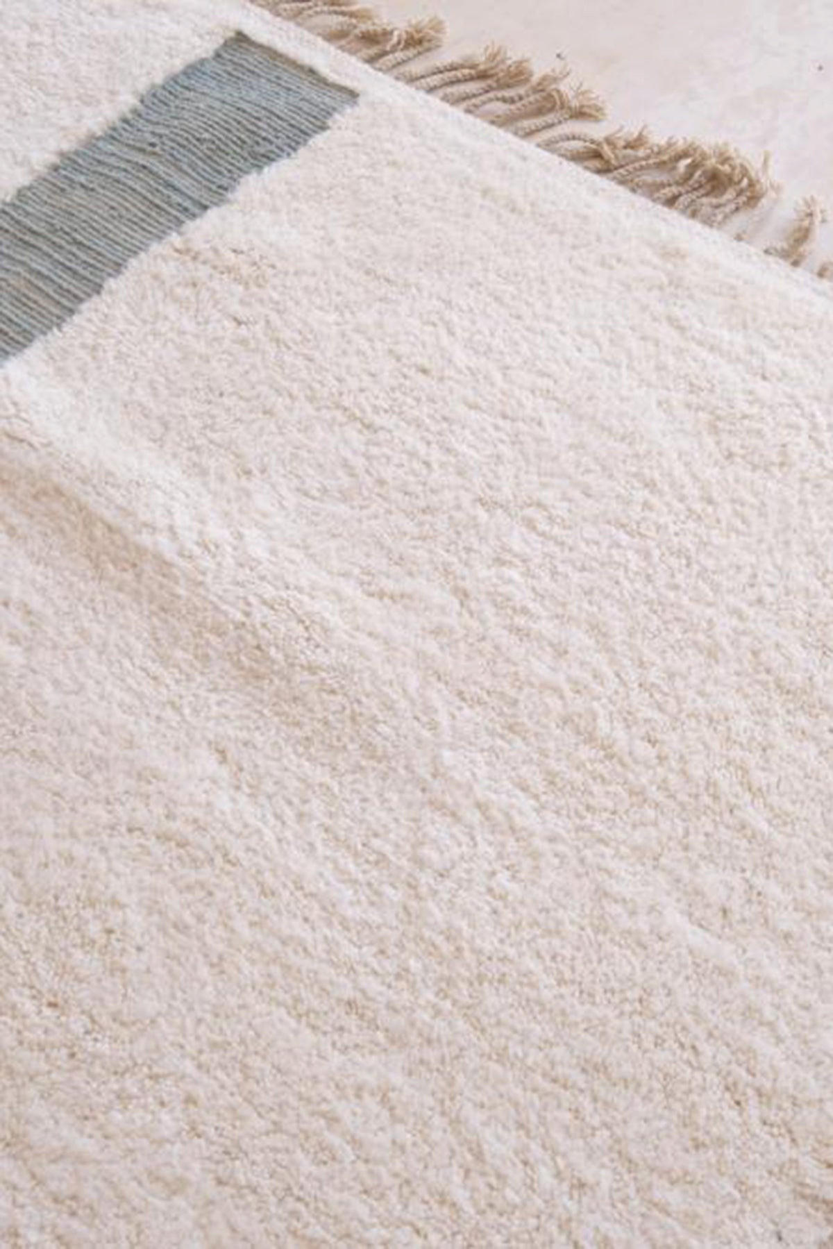 BERBERTEPPICH aus Marokko aus reiner Wolle weiß - Weiß, Naturmaterialien (251/302cm) - AFK Living