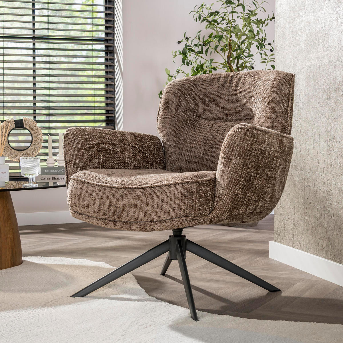 SESSEL Grau 79/75/83 cm - Champagner, Textil (75/83/79cm) - Hoyz Collection