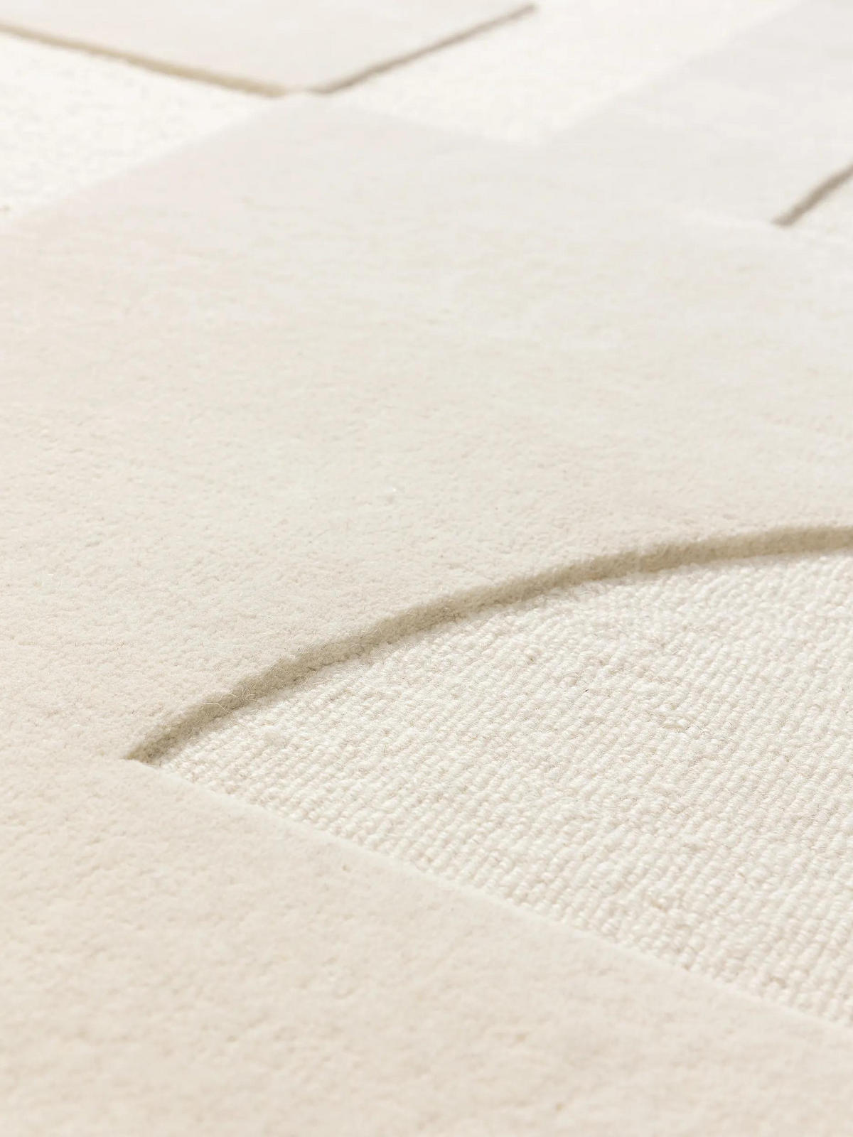 WOLLTEPPICH Logan Cream 200x300 cm - Creme, Textil (200/300cm) - benuta Pure