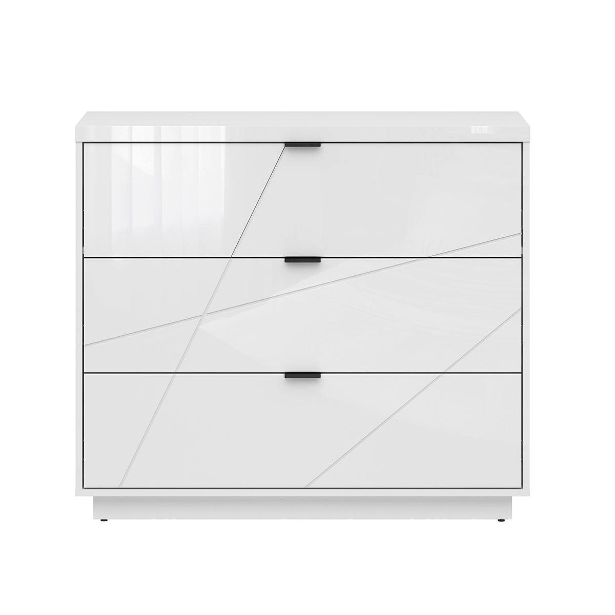 KOMODA Sven Bijeli - bijela, drvni materijal (106/93/42cm) - Petits-meubles