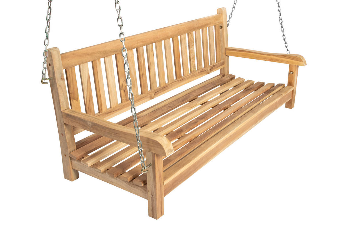 GARTENSCHAUKEL SUSANA - Beige, Holz (120/60/65cm) - SAM