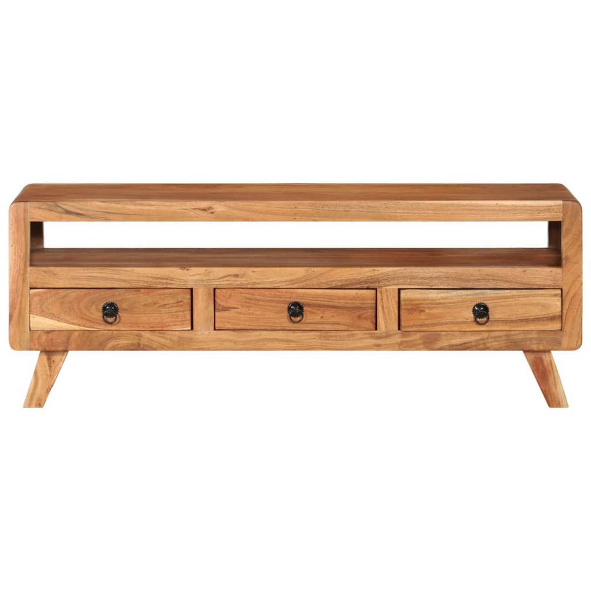 TV-SCHRANK 110/30/40 Cm Massivholz Akazie - Braun, Holz (30/40/110cm) - vidaXL