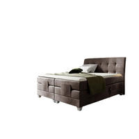 BOXSPRINGBETT Elektrisch Franco - Braun, Holzwerkstoff/Textil (120/200cm) - Fun Möbel