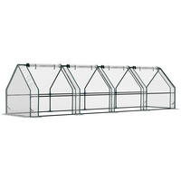 GEWÄCHSHAUS Stahl PVC Transparent - Transparent, Metall (90/90/360cm) - Outsunny