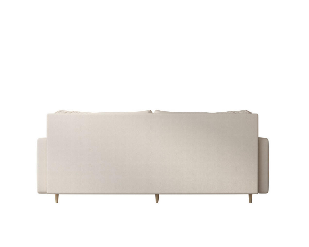 SOFA ASTRA mit Schlaffunktion COSMIC 10 mit Stauraum - Beige, Textil (90/88/228cm) - Bedante