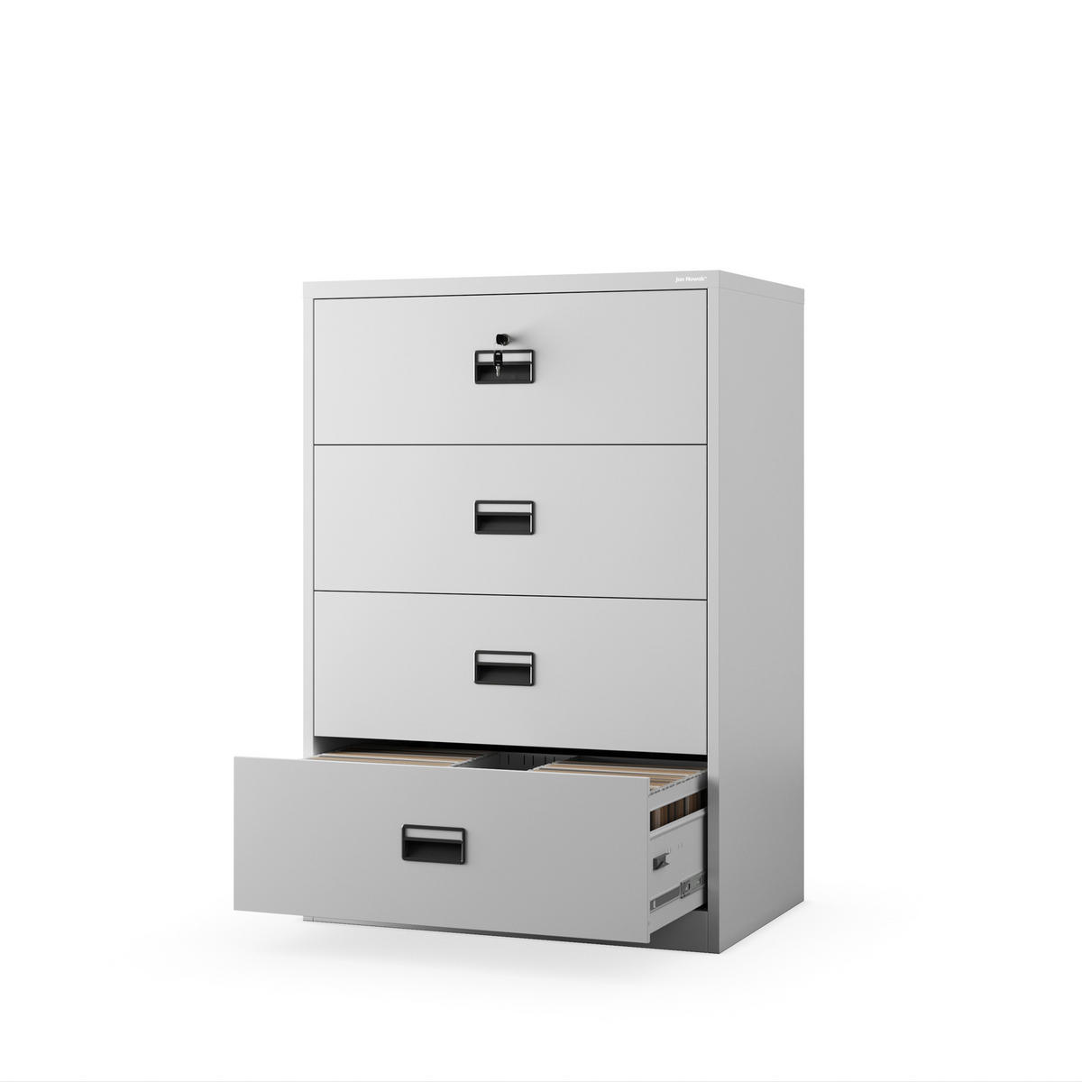 METALL-KARTEISCHRANK SARA XL V4 132x90x60 cm - Grau, Metall (90/132/60cm) - Jan Nowak