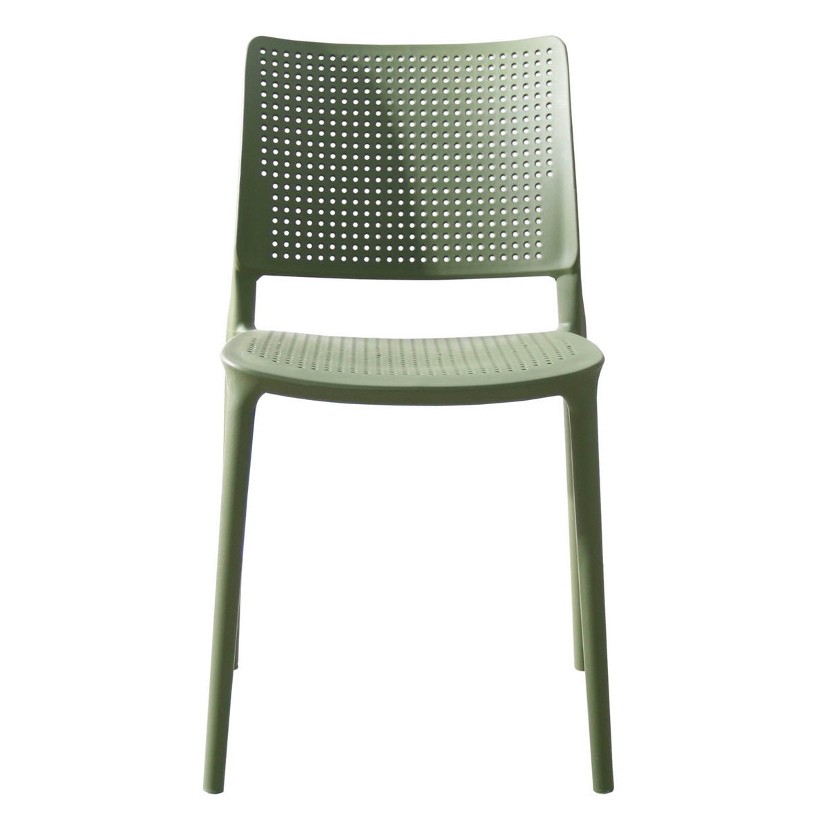 GARTENSTUHL, Kaktusgrün - Grün, Kunststoff (42/80/55cm) - Oviala