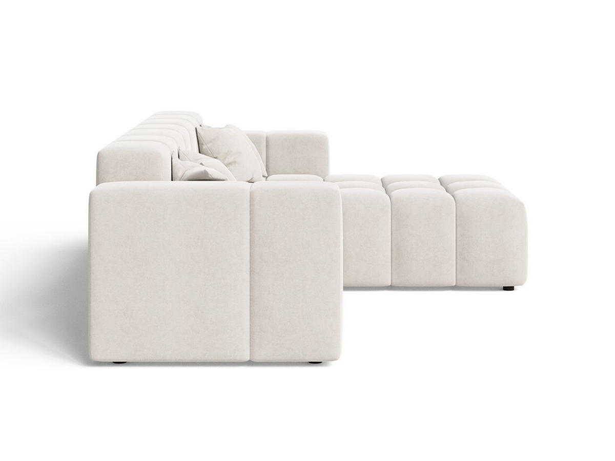 ECKSOFA Loopo Creme Rechts - Creme, Holz/Textil (265/180cm) - Graingold
