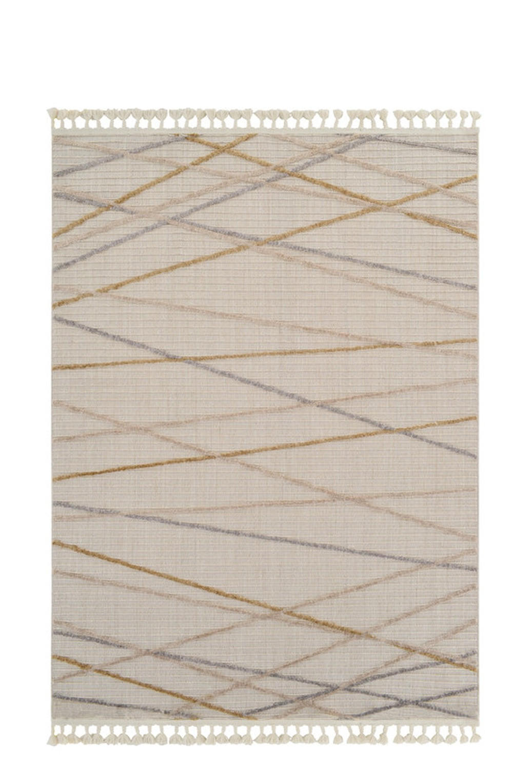 FLACHGEWEBE-TEPPICH Capo Creme/Beige 200x290 cm - Multicolor, Textil (200/290cm) - Vercai Rugs
