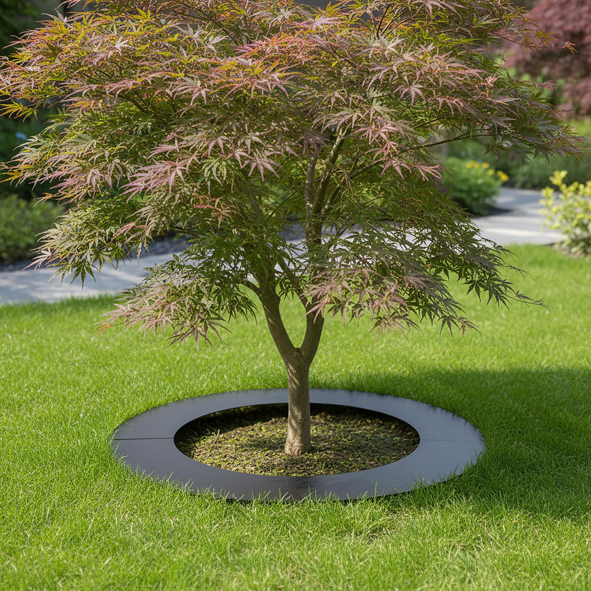 OBRUBNÍK stromový antracit plochý pozinkovaná ocel 120 cm - antracitová, kov (120/0.1/120cm) - Relaxdays