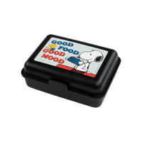 BROTDOSE The Peanuts Snoopy Good Food Good Mood Schwarz 17,5 x 12,8 x 6,9 cm - Schwarz, Kunststoff (17.5/6.9/12.8cm) - United Labels