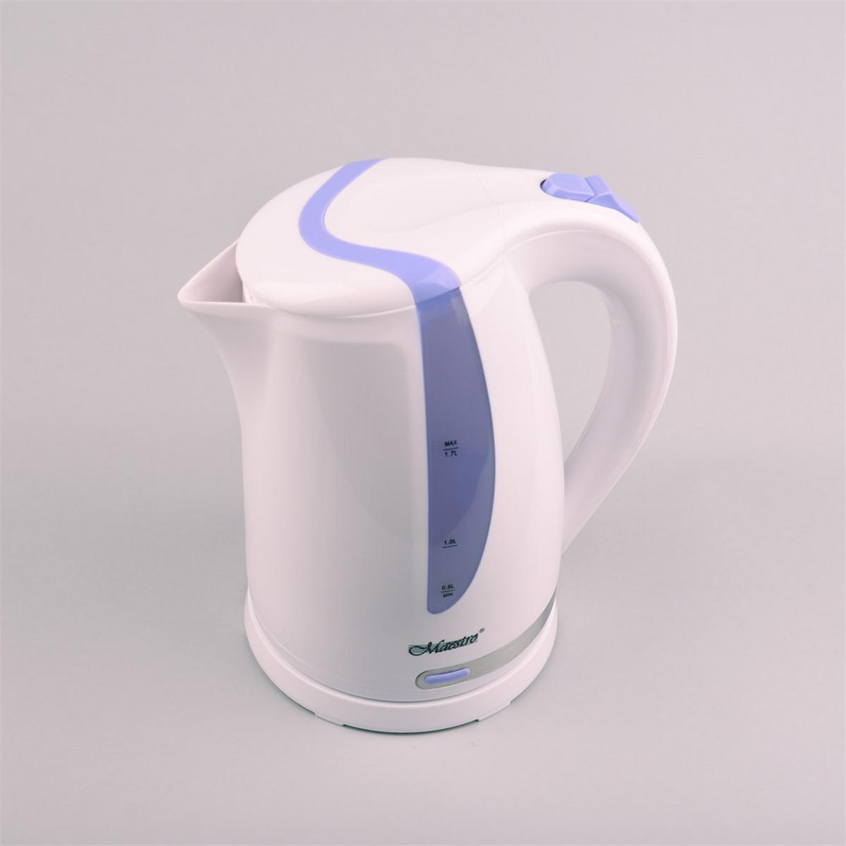 WASSERKOCHER ELEKTRISCH Weiß 21/16.5/22.5 cm MR032PURPLE - Weiß, Kunststoff (16.5/22.5/21cm) - Maestro 