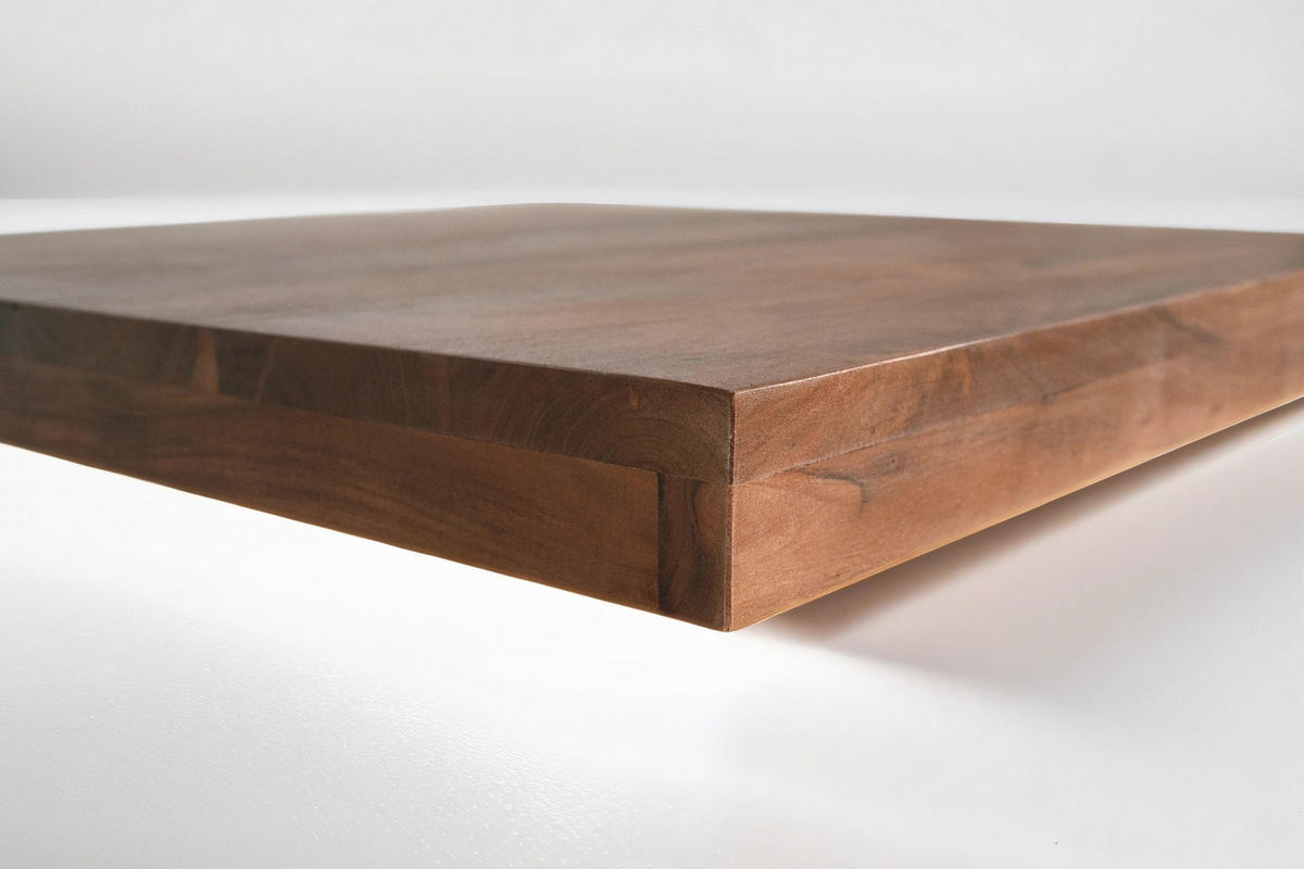 ESSTISCH RIO - Schwarz/Braun, Holz/Metall (80/80/77cm) - SAM