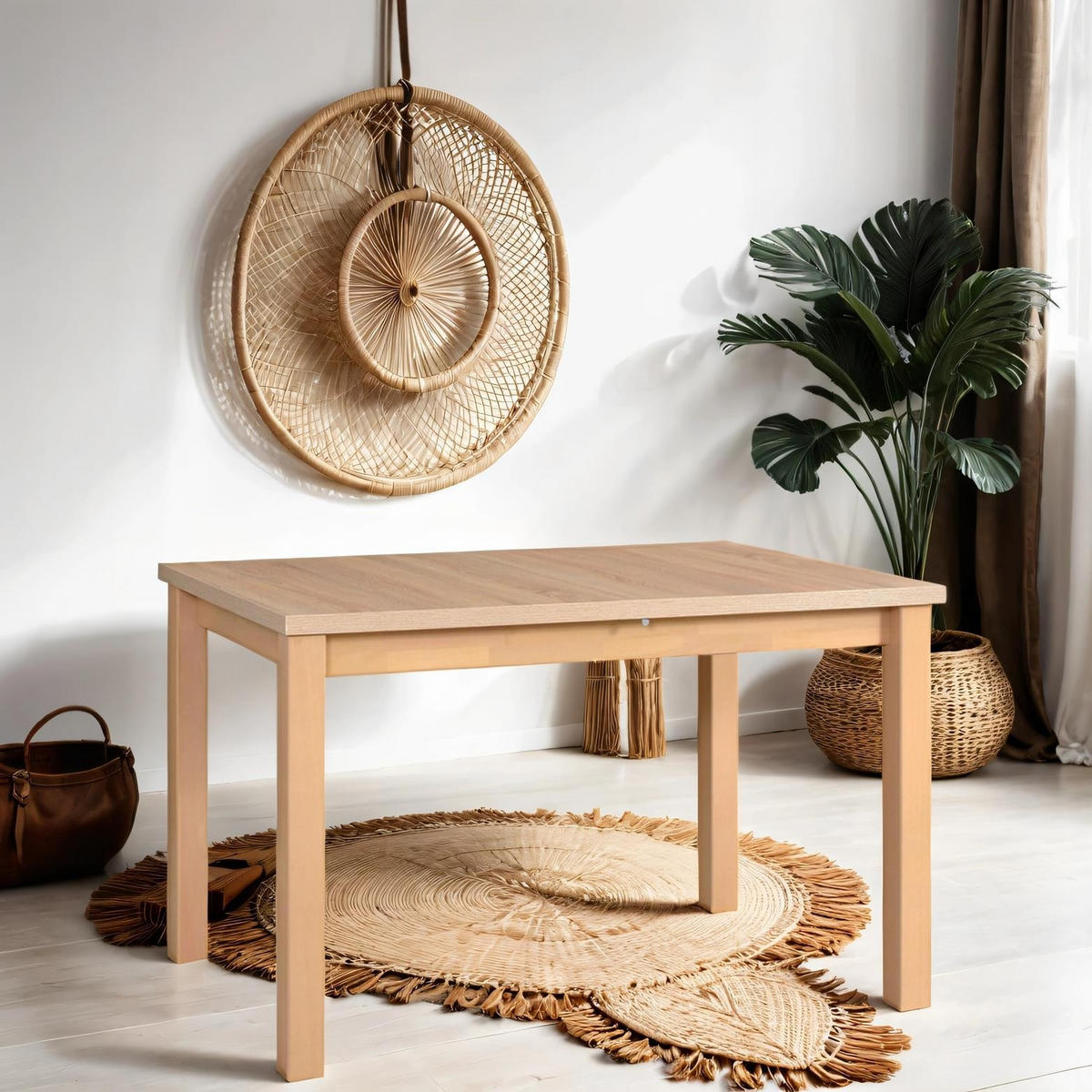 TISCH Max V Sonoma Eiche, Klapptisch mit Holz Beine - Sonoma Eiche, Holz/Holzwerkstoff (120/80/78cm) - Bettso