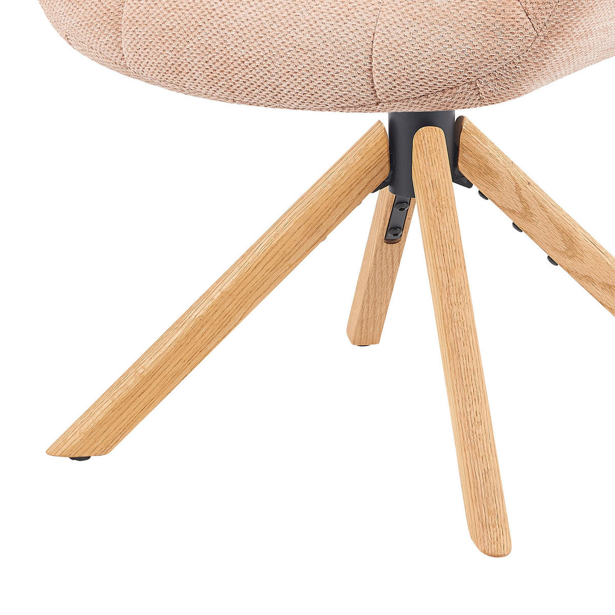 DREHSTUHL Mika-Nea - Honigeiche/Rosa, Eichenholz/Holz (65/81/66cm) - DUBI Möbel