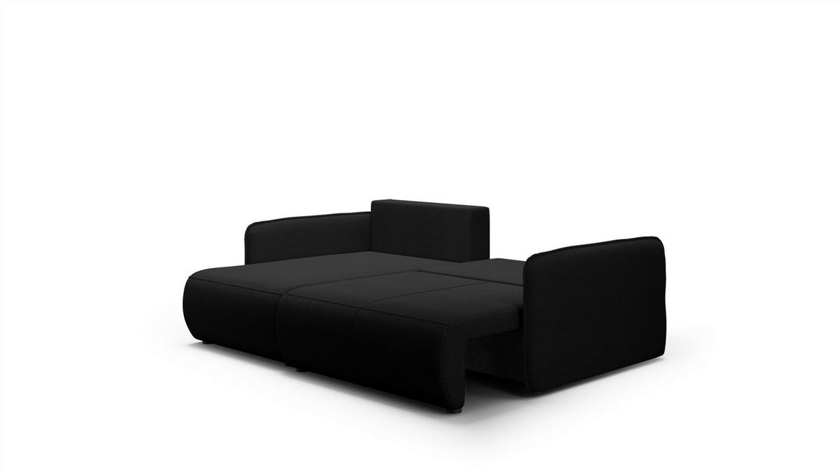 ECKSOFA Calgary - Schwarz, Holzwerkstoff/Textil (207/148cm) - Fun Möbel