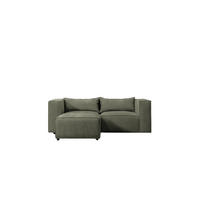 ECKSOFA L-Form Modulo, stoff Lincoln, Olive, Links - Olivgrün, Holz (210/185cm) - Kaiser Möbel