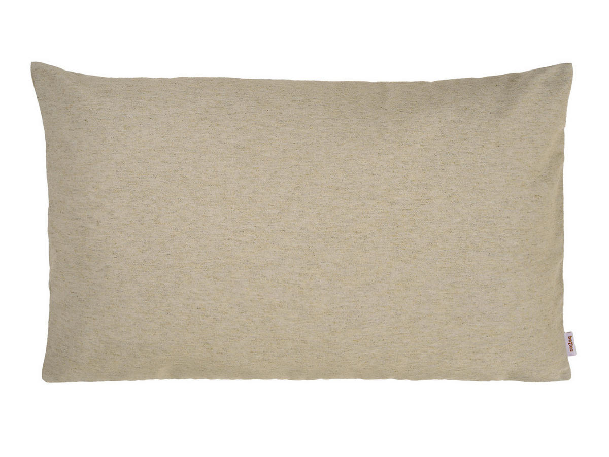 KISSENHÜLLE Wunschton melange-beige 40/60 cm - Beige, Textil (40/60cm) - beties Heimtextil