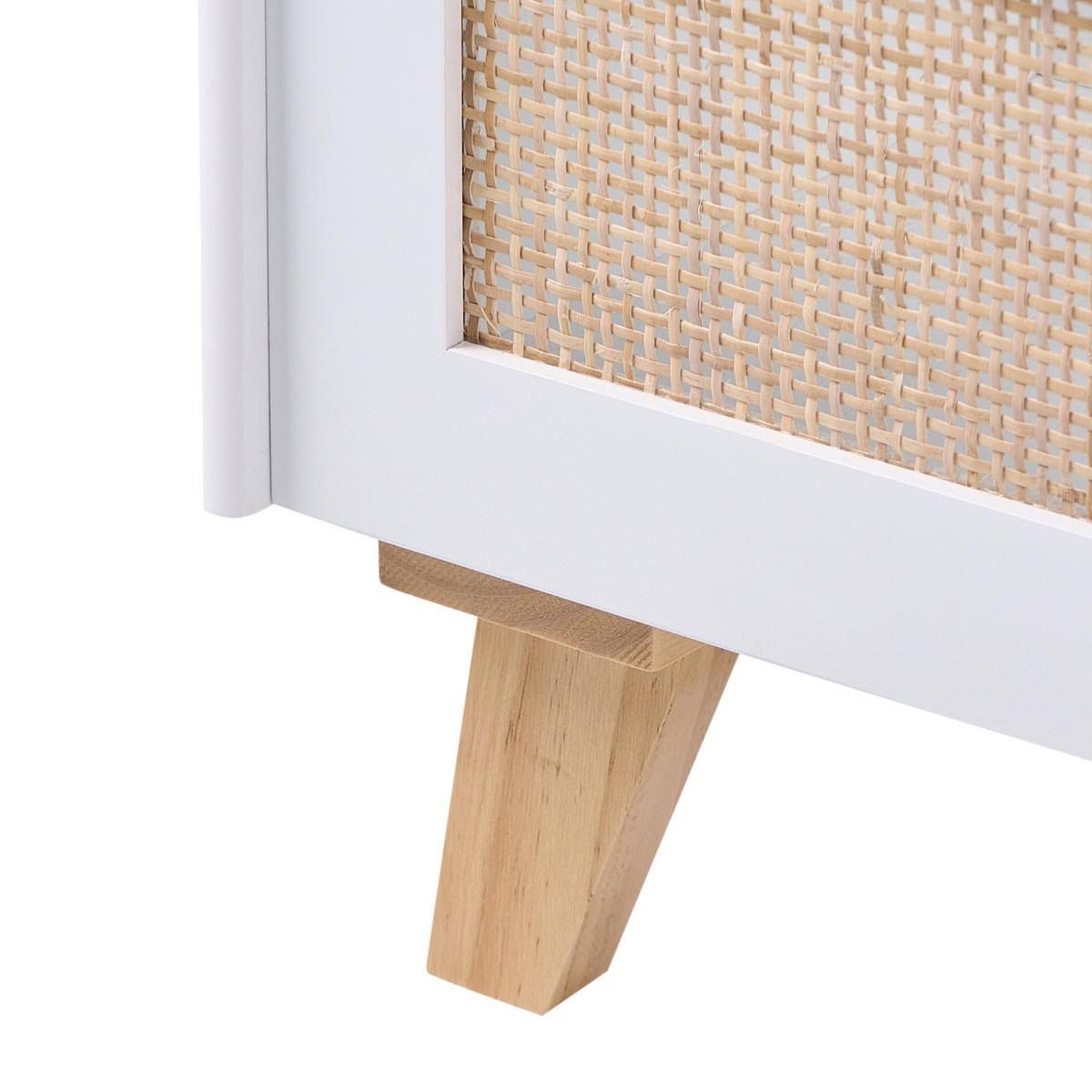 KNIHOVNA s 2 policemi 72 cm Bílá Jackit - světle hnědá, kompozitní dřevo (60/72/30cm) - Beliani