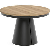 TISCH Schwarz ALMA Ausziehbar 120/196 cm - Schwarz, Holzwerkstoff (2/120/76cm) - Sepro Meble
