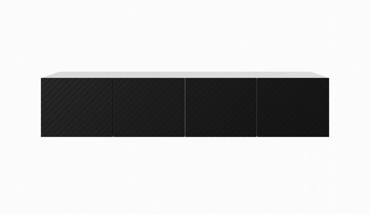 TV-SCHRANK KLER - Schwarz/Weiß, Holzwerkstoff (200/41/40cm) - Meblini
