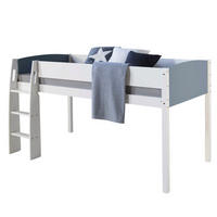 HOCHBETT 90/200 cm grau weiß - Weiß, Holz - Homestyle4u
