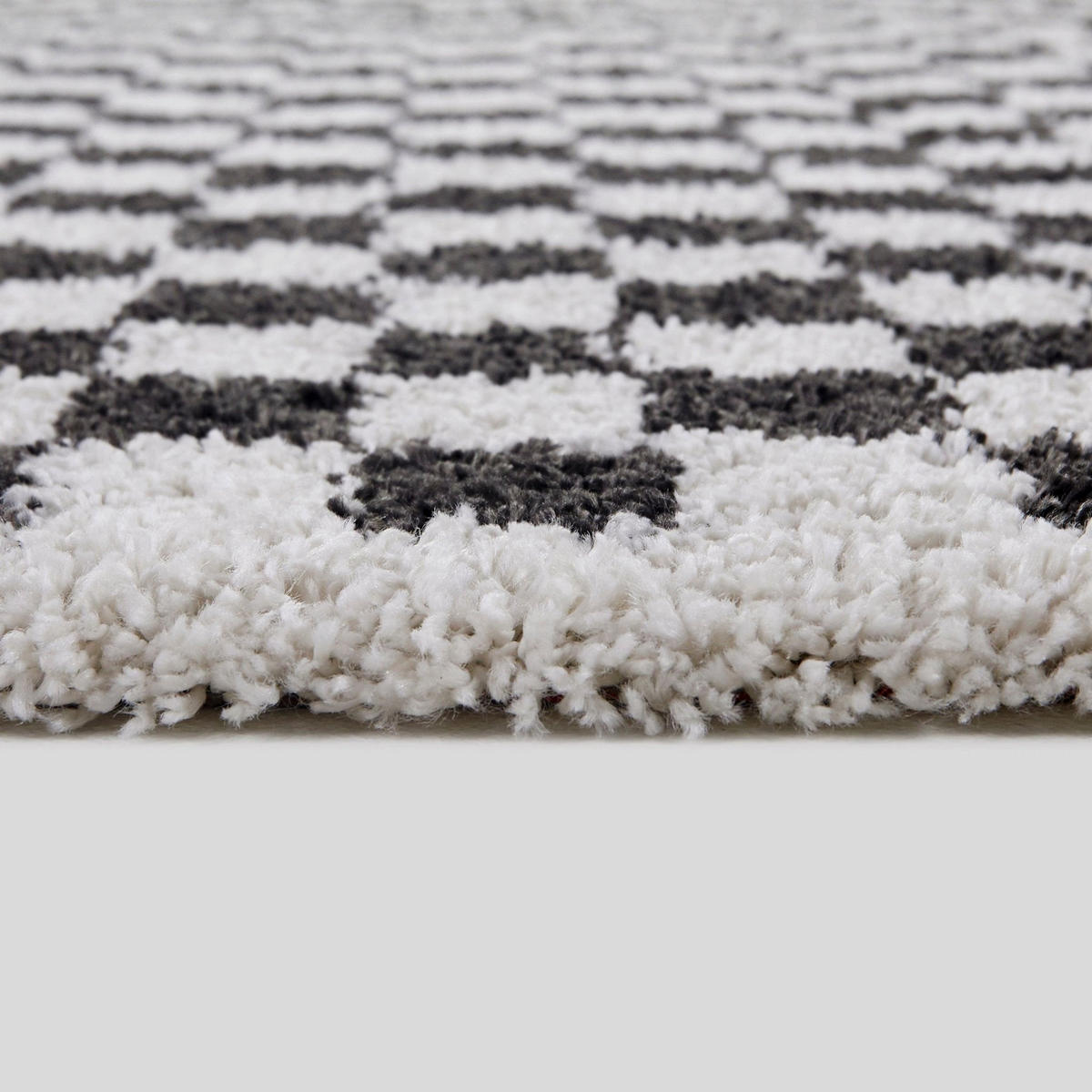 TEPPICH weich komfortabel schwarz schwarz - Schwarz, Textil (120/170cm) - AFK Living