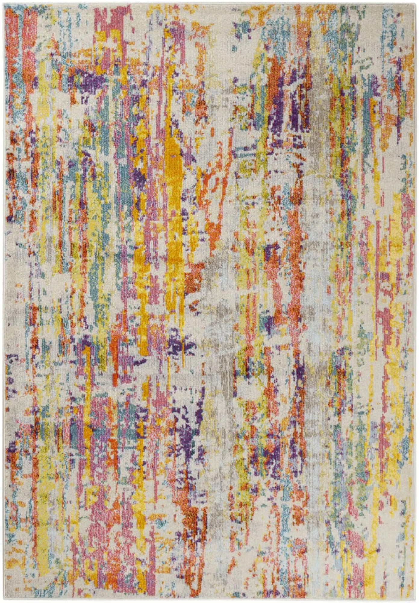 TEPPICH modern Flachgewebe BLOOMFIELD Mehrfarbig 160 x 230 cm - Multicolor, Textil (160/230cm) - Novatrend