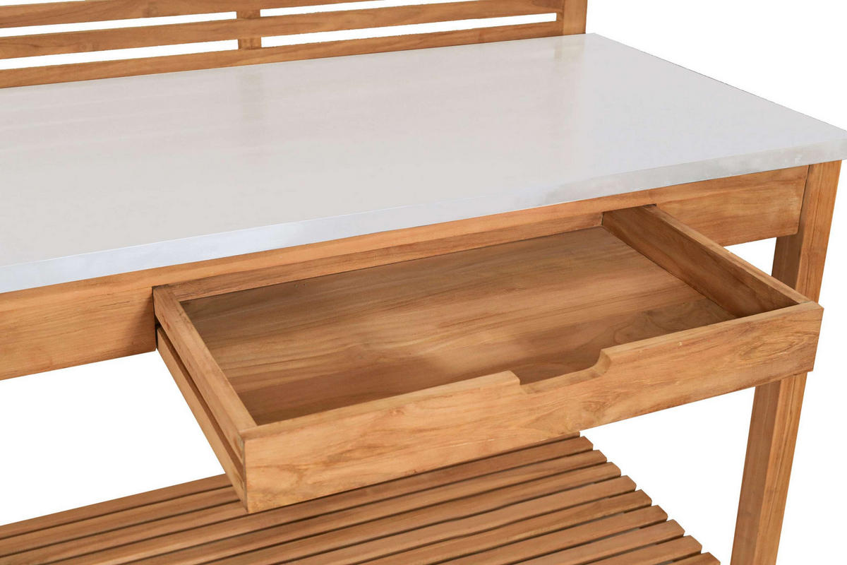 PFLANZTISCH Hampton - Naturfarben, Holz (66/115/124cm) - Mr. Deko