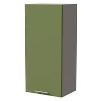 HÄNGESCHRANK Brerra W4/45 Grau / RAL 6025 farngrün Matt 45 / 32,5 / 96cm - Grau/Grün, Holz/Holzwerkstoff (45/96/32.5cm) - Feldmann-Wohnen