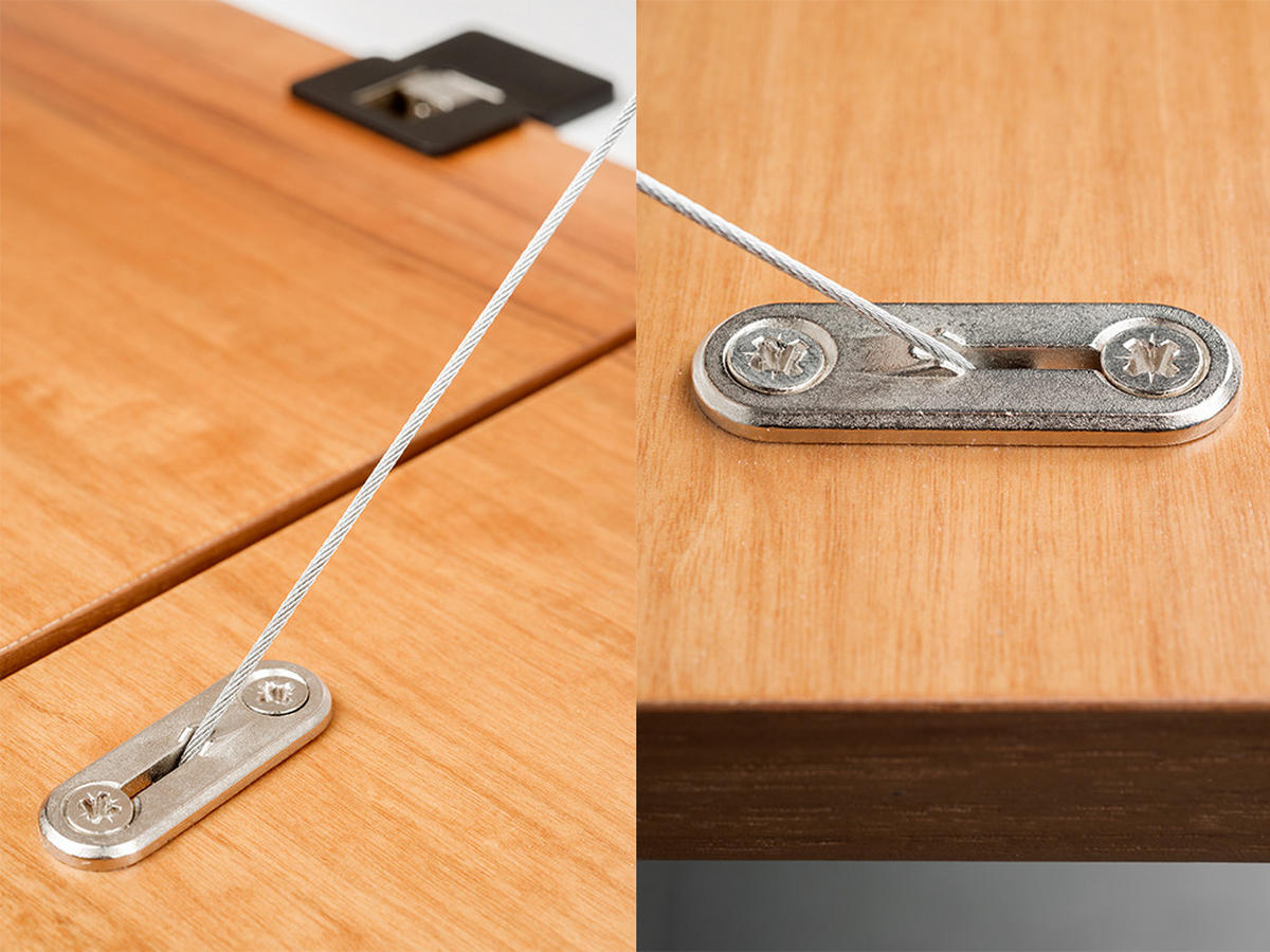 KLAPPTÜRMECHANISMUS Miniwinch mit Abdeckung, 14kg, Stahl und Kunststoff, Grau - Hellgrau, Metall (2.45/10/16.4cm) - EMUCA