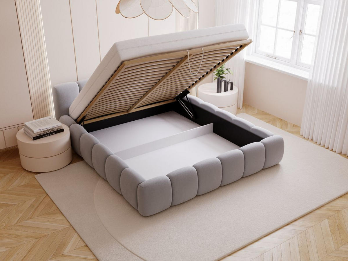 POLSTERBETT Cloud low 160x200 Grau - Grau, Textil (160/200cm) - Graingold