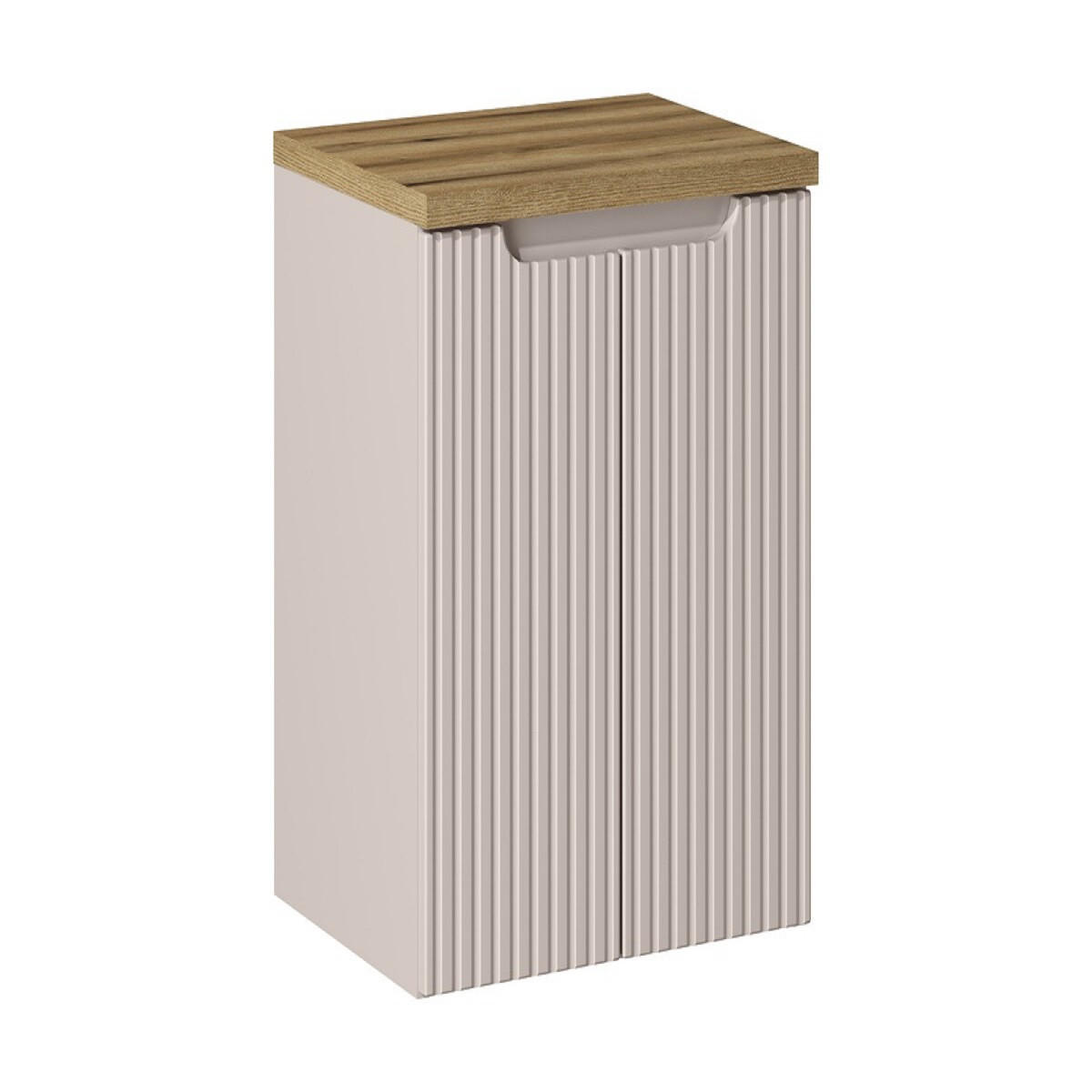 WASCHTISCHUNTERSCHRANK 50 cm 2 Teile Nova Cashmere NBM203 in Kaschmir Matt/ Evoke Eiche - Kaschmir/Eiche Artisan, Holz (50/57/40cm)