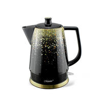 WASSERKOCHER ELEKTRISCH Schwarz 16.5/16.5/25.5 cm MR074GOLD - Schwarz, Keramik (16.5/25.5/16.5cm) - Maestro 