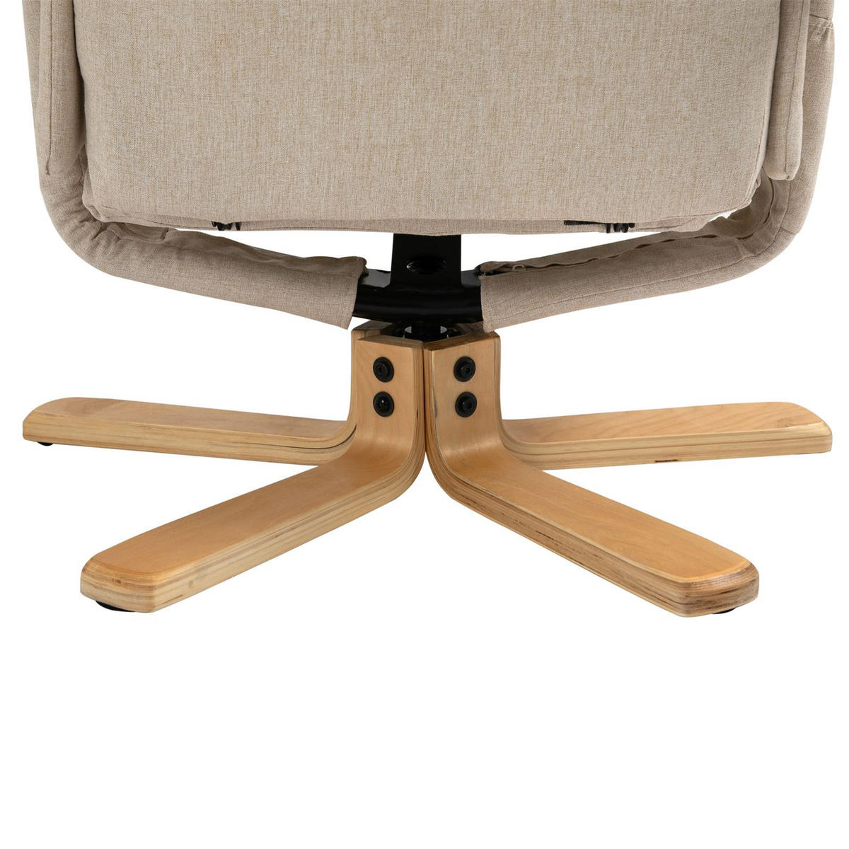 RELAXSESSELSET CHARLY - Beige, Textil (76/87/61cm) - IDIMEX