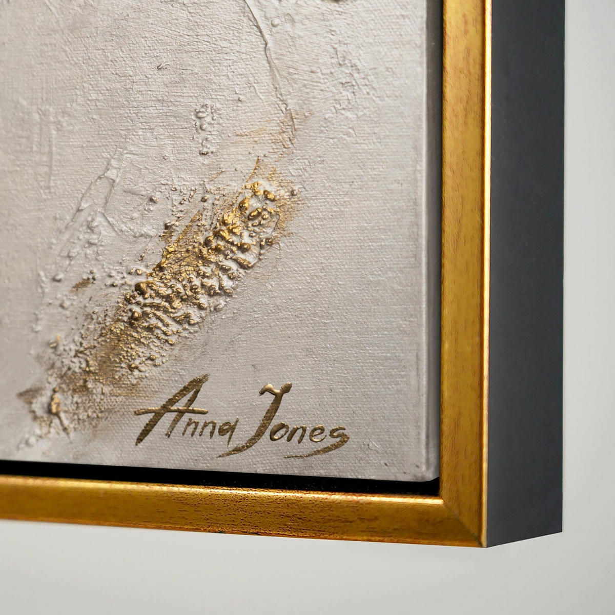 GEMÄLDE Baum des Reichtums und des Wohlstands Schattenfugenrahmen Schwarz-Gold 60x40 cm - Schwarz Hochglanz, Holz (60/40cm) - YS-art gallery