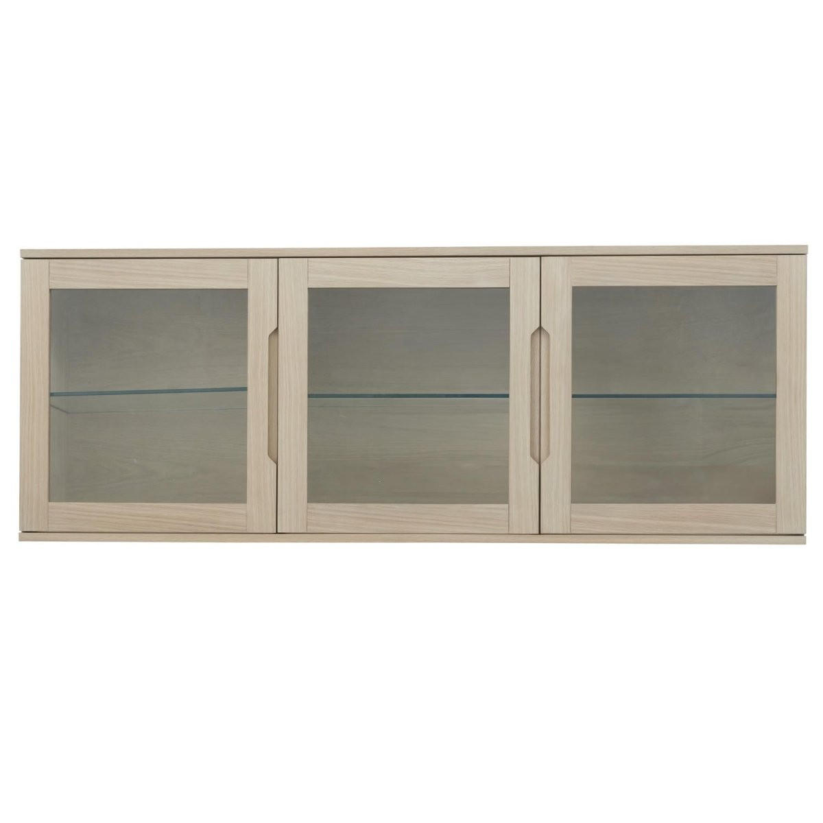 VITRINE Eiche bianco - Eiche Bianco/Eichefarben, Holzwerkstoff (160/60/37cm) - Furnhouse