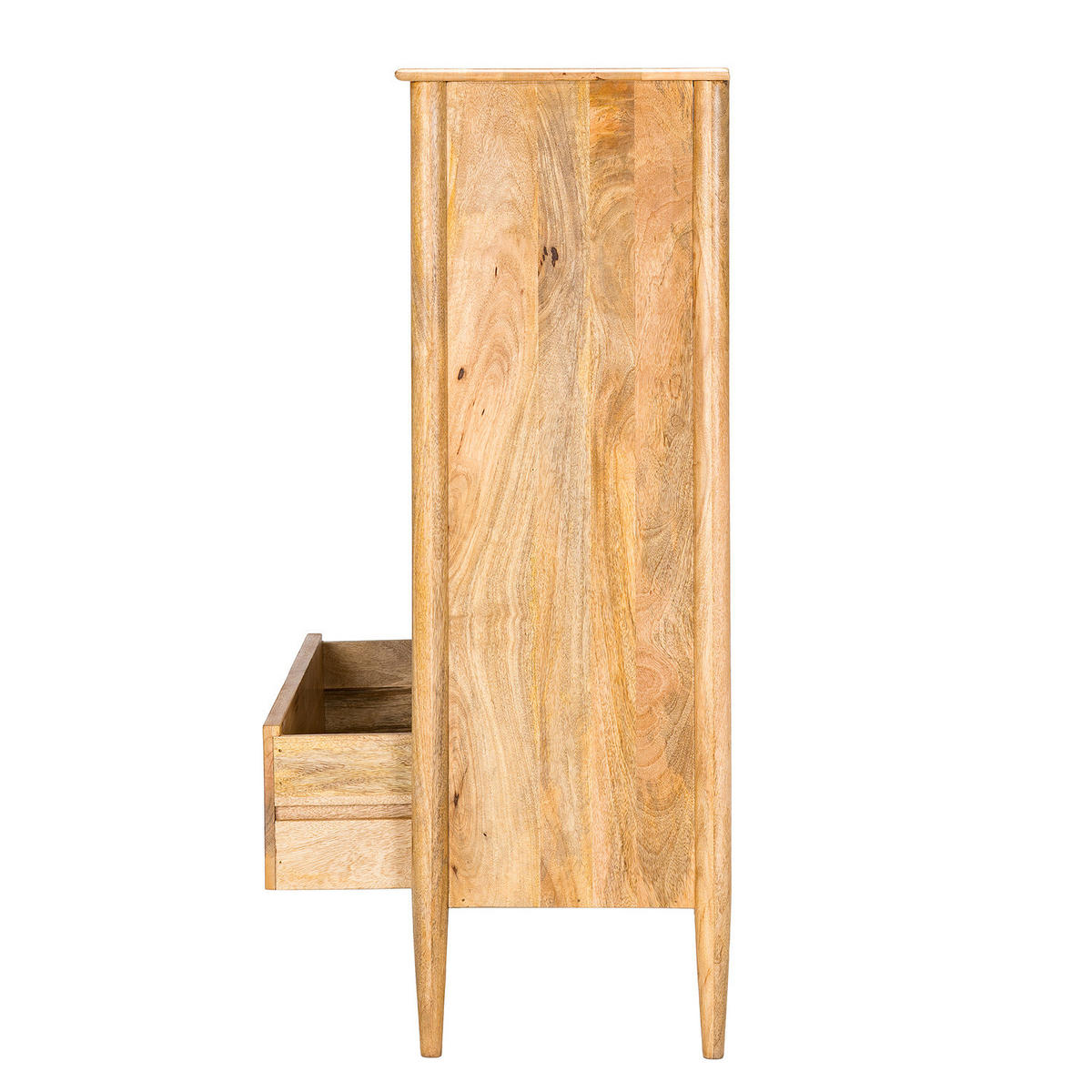 MASSIVES HIGHBOARD mit 2 Türen - Mango - Braun, Mangoholz/Holz (90/120/40cm) - home24